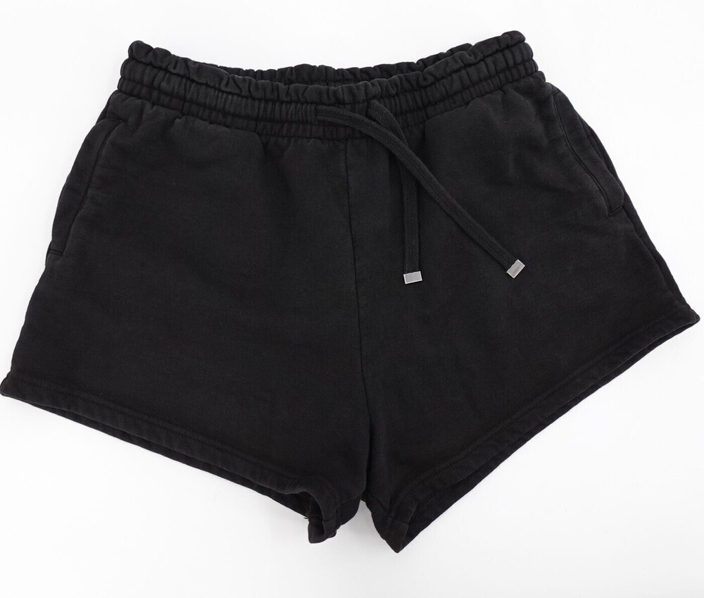 Talentless Shorts Womens Large Black Sweat Elastic Waist Drawstring Pockets